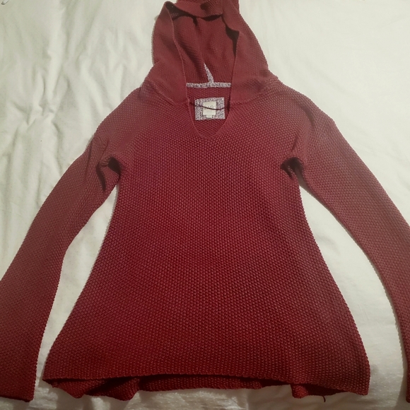 Twik | Knit Sweater With Oversized Hood | Pink | Size L - Picture 3 of 4